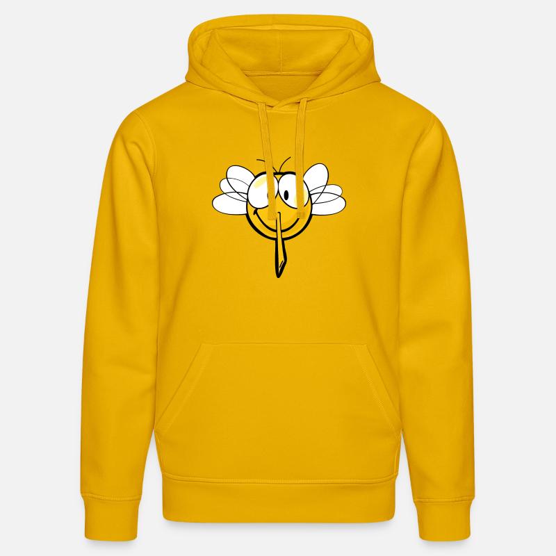 Smiley Mosquito - Sweat à capuche bio DRUMMER Stanley/Stella Unisexe - jaune spectre
