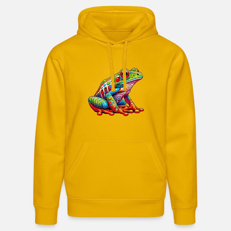 Grenouille - Sweat à capuche bio DRUMMER Stanley/Stella Unisexe - jaune spectre