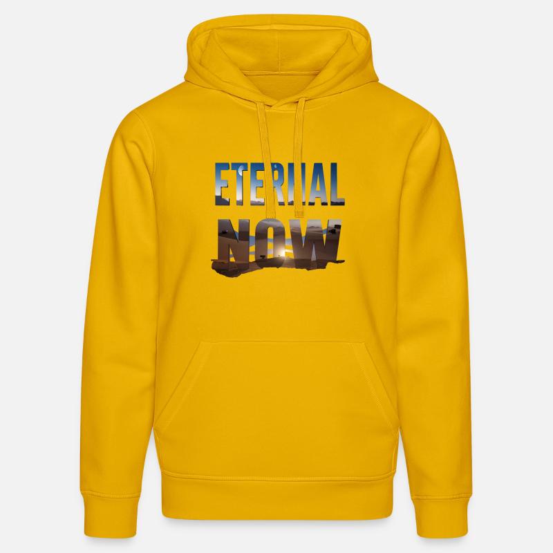 Éternel maintenant - Sweat à capuche bio DRUMMER Stanley/Stella Unisexe - jaune spectre
