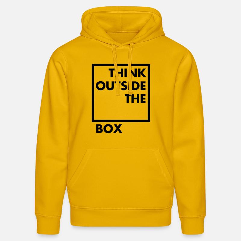Think outside the box - Stanley/Stella Unisex Bio-Hoodie DRUMMER  - Spektralgelb
