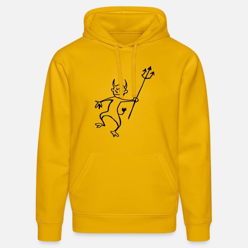 Diable - Sweat à capuche bio DRUMMER Stanley/Stella Unisexe - jaune spectre