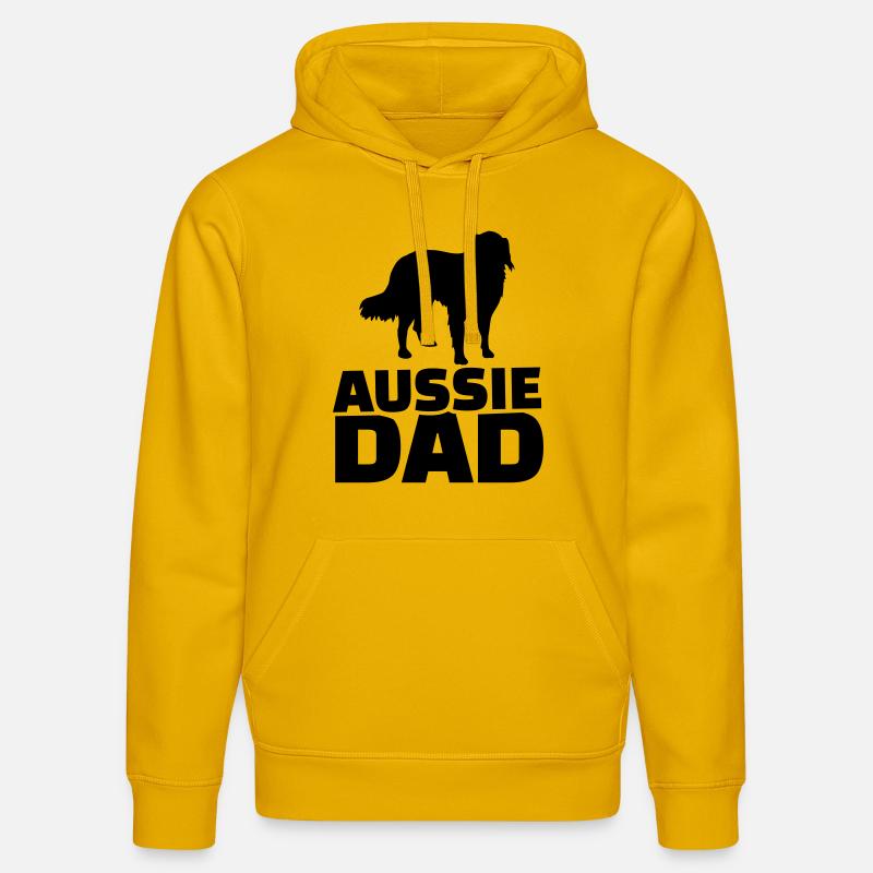 Aussie Dad - Sweat à capuche bio DRUMMER Stanley/Stella Unisexe - jaune spectre