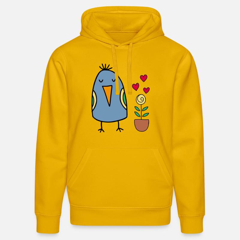 Source - Sweat à capuche bio DRUMMER Stanley/Stella Unisexe - jaune spectre