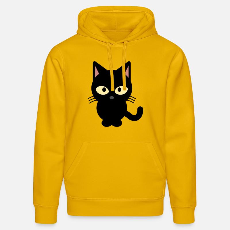 Chat bébé chat chat mignon - Sweat à capuche bio DRUMMER Stanley/Stella Unisexe - jaune spectre