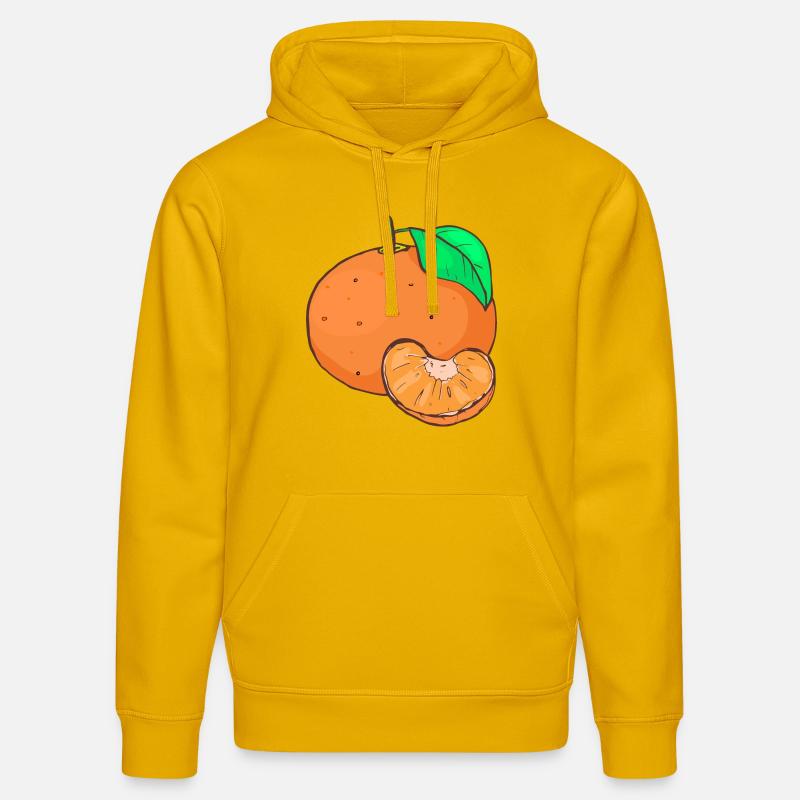 Mandarines Clémentines Agrumes Agrumes - Sweat à capuche bio DRUMMER Stanley/Stella Unisexe - jaune spectre