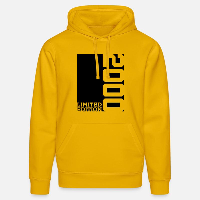 ÉDITION LIMITÉE 26E ANNIVERSAIRE 2000 - Sweat à capuche bio DRUMMER Stanley/Stella Unisexe - jaune spectre