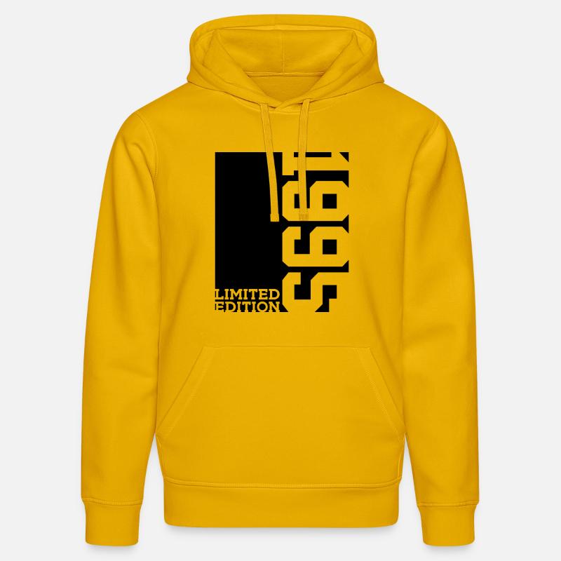 ÉDITION LIMITÉE 31E ANNIVERSAIRE 1995 - Sweat à capuche bio DRUMMER Stanley/Stella Unisexe - jaune spectre