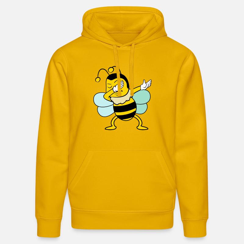 Dabbing Dab Bee - Sweat à capuche bio DRUMMER Stanley/Stella Unisexe - jaune spectre