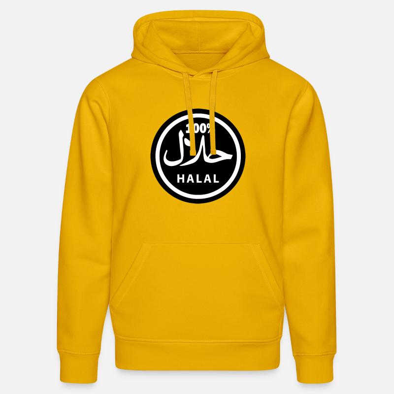Halal - Sweat à capuche bio DRUMMER Stanley/Stella Unisexe - jaune spectre