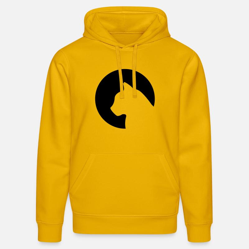chat - Sweat à capuche bio DRUMMER Stanley/Stella Unisexe - jaune spectre