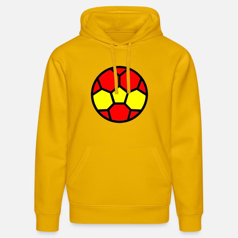 Drapeau Espagne Coupe du monde - Sweat à capuche bio DRUMMER Stanley/Stella Unisexe - jaune spectre