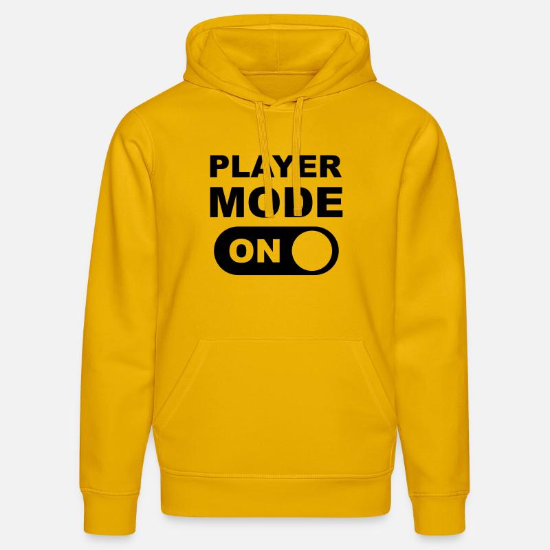 Player Mode ON - Sweat à capuche bio DRUMMER Stanley/Stella Unisexe - jaune spectre
