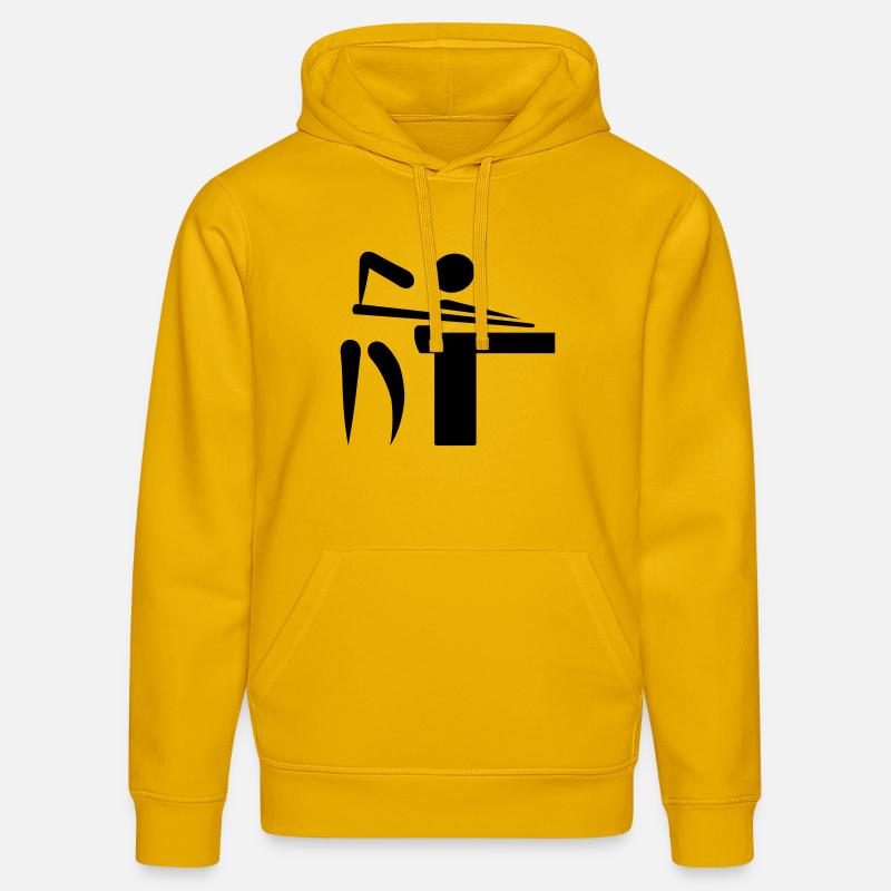 Billard - Sweat à capuche bio DRUMMER Stanley/Stella Unisexe - jaune spectre
