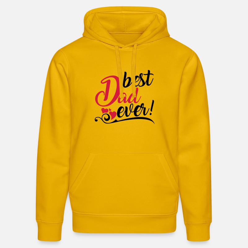best Dad ever! - Stanley/Stella Unisex Bio-Hoodie DRUMMER  - Spektralgelb