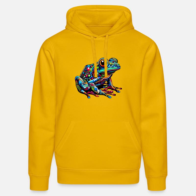 Grenouille - Sweat à capuche bio DRUMMER Stanley/Stella Unisexe - jaune spectre