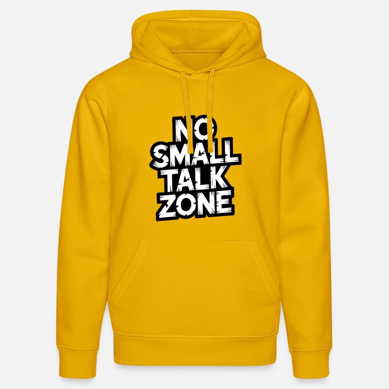 Pas de zone de bavardage - Sweat à capuche bio DRUMMER Stanley/Stella Unisexe - jaune spectre