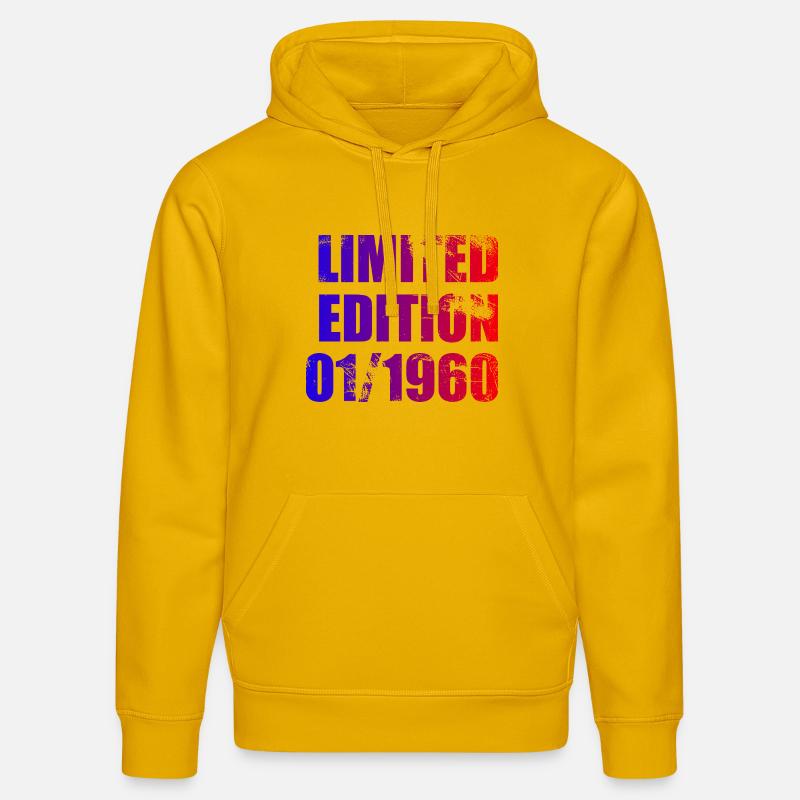 66e anniversaire Édition limitée 01/1960 - Sweat à capuche bio DRUMMER Stanley/Stella Unisexe - jaune spectre