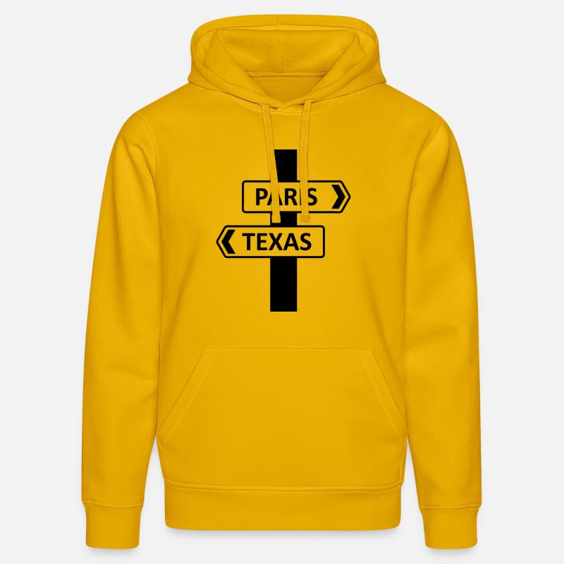 paristexas blak - Sweat à capuche bio DRUMMER Stanley/Stella Unisexe - jaune spectre