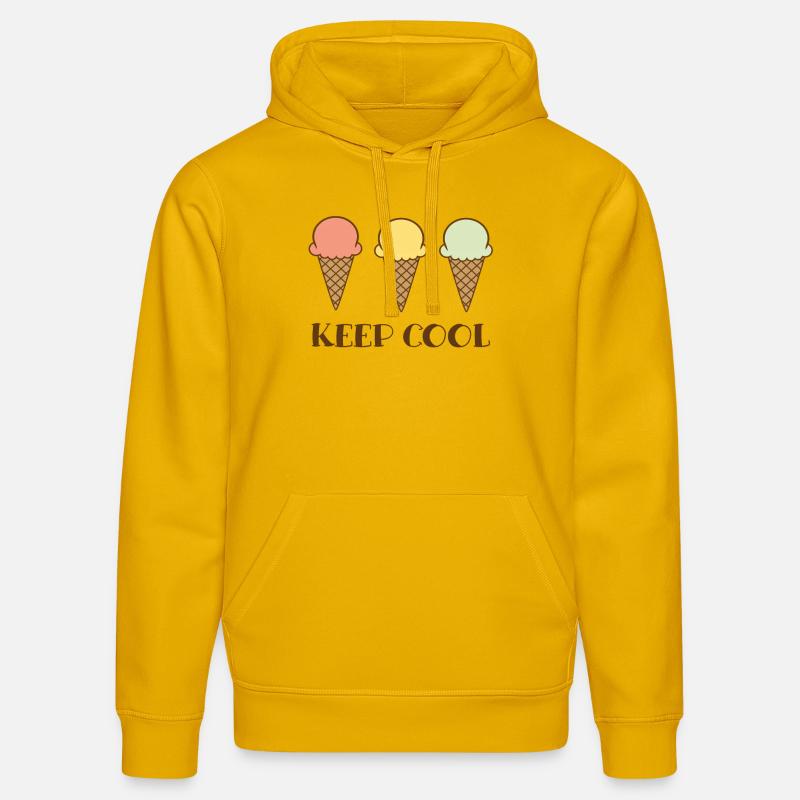 Keep cool - Sweat à capuche bio DRUMMER Stanley/Stella Unisexe - jaune spectre