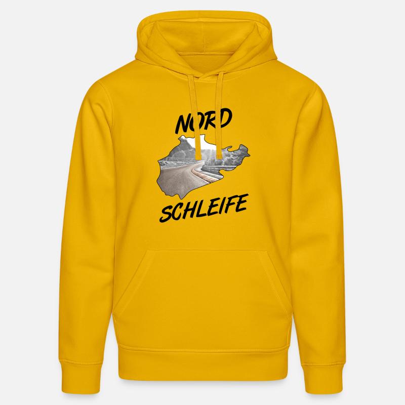 Nordschleife - Sweat à capuche bio DRUMMER Stanley/Stella Unisexe - jaune spectre