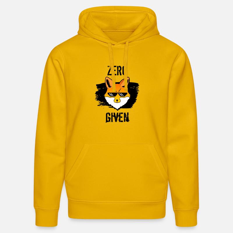 Cool Zéro Fox Chemise - Sweat à capuche bio DRUMMER Stanley/Stella Unisexe - jaune spectre