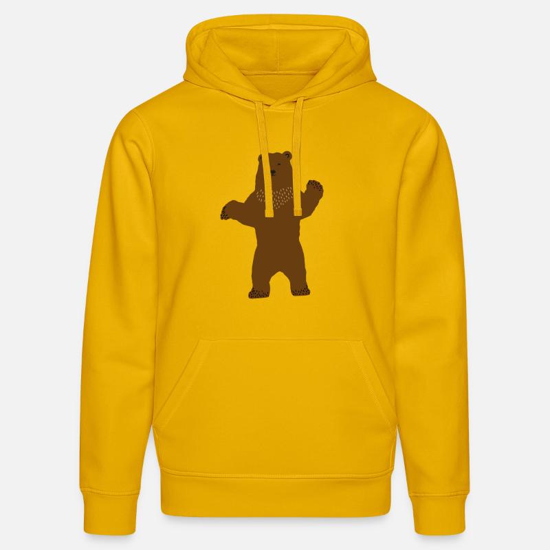Ours - Sweat à capuche bio DRUMMER Stanley/Stella Unisexe - jaune spectre