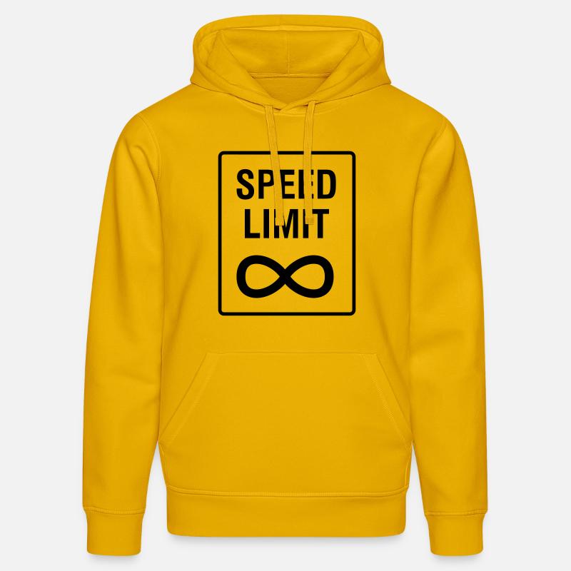 Speed Limit - Infinitiv / Drôle / Tuning - Sweat à capuche bio DRUMMER Stanley/Stella Unisexe - jaune spectre