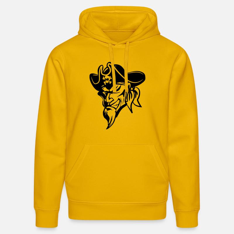 Pirate mal - Sweat à capuche bio DRUMMER Stanley/Stella Unisexe - jaune spectre