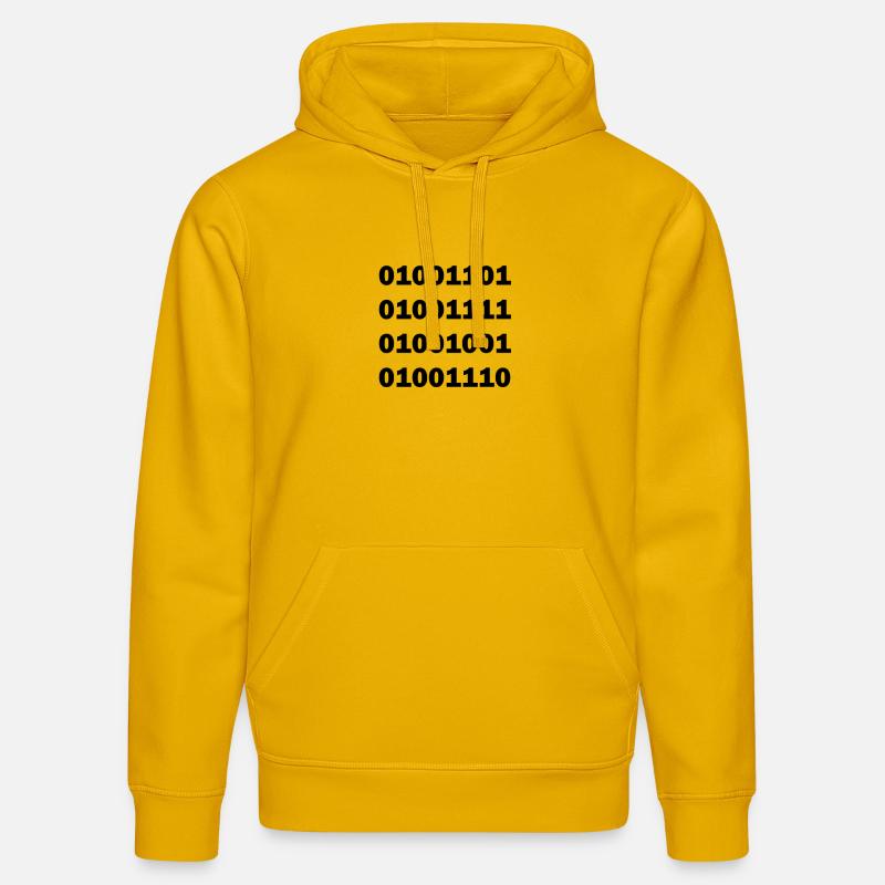 Binary code MOIN - Stanley/Stella DRUMMER Unisex Organic Hoodie - spectra yellow