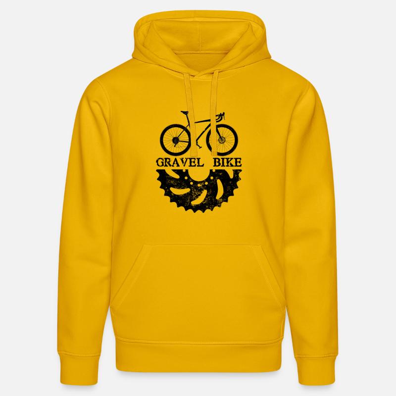conception d'un vélo de gravier - Sweat à capuche bio DRUMMER Stanley/Stella Unisexe - jaune spectre