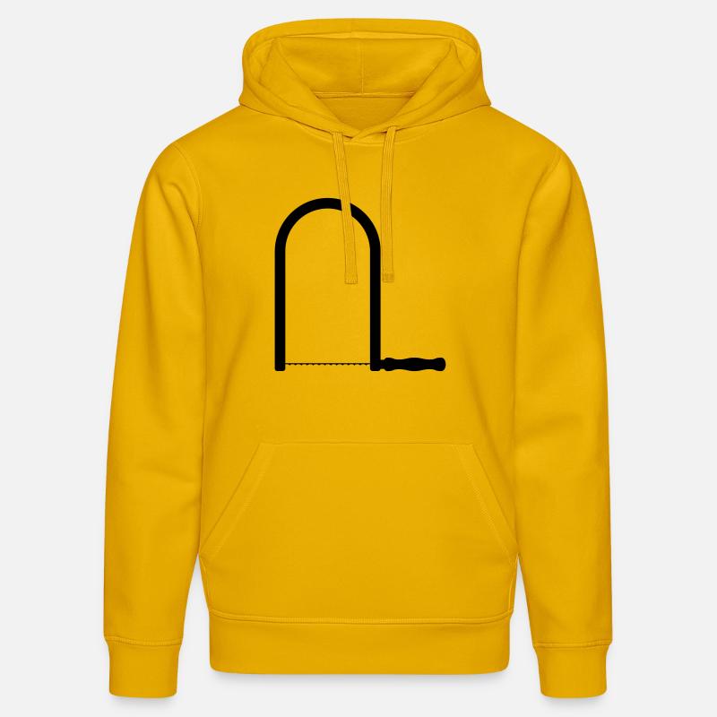 Sciure-scie à feuillage-scie artisanale - Sweat à capuche bio DRUMMER Stanley/Stella Unisexe - jaune spectre