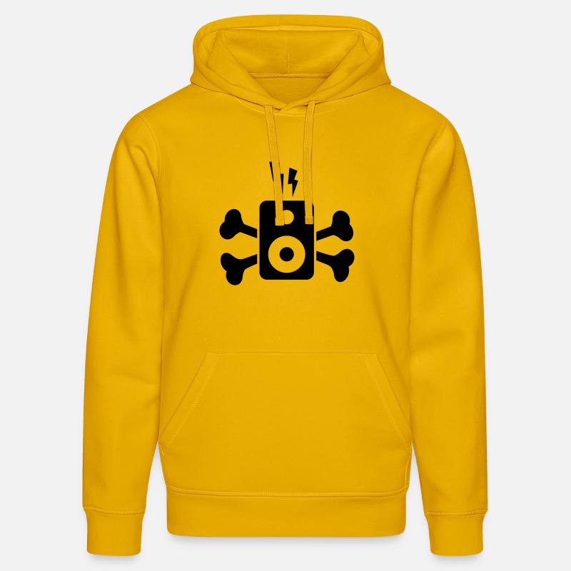 MUSIC BOX FLASH BONES - Sweat à capuche bio DRUMMER Stanley/Stella Unisexe - jaune spectre