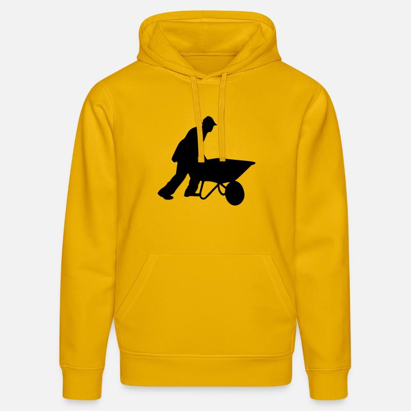 Constructeurs - Sweat à capuche bio DRUMMER Stanley/Stella Unisexe - jaune spectre