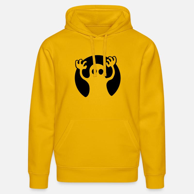 buh_092011_b_1c - Sweat à capuche bio DRUMMER Stanley/Stella Unisexe - jaune spectre