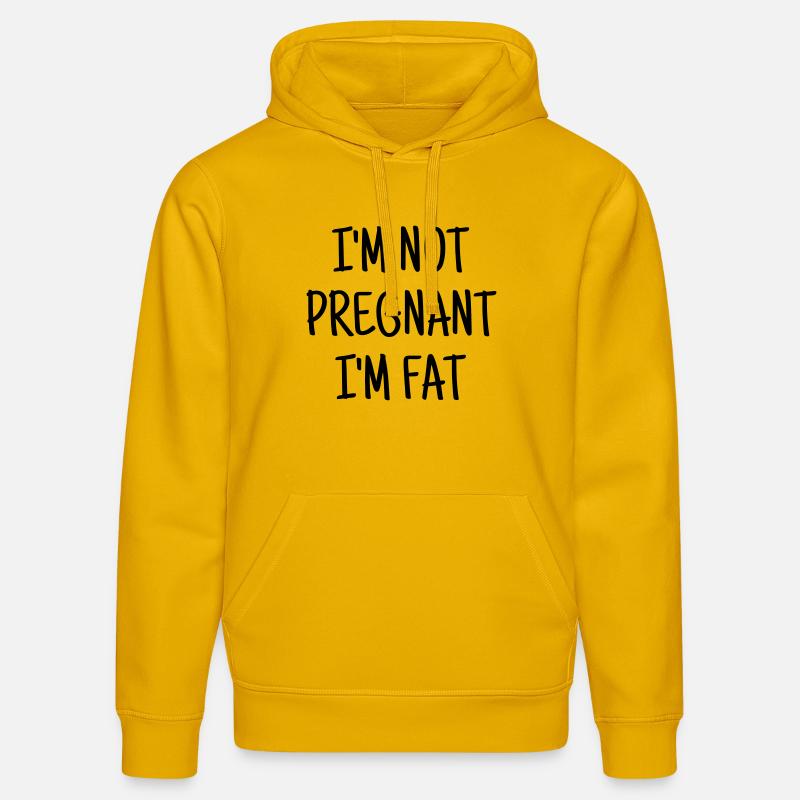 Gros / Grosse / Humour / Kilo / Drôle - Sweat à capuche bio DRUMMER Stanley/Stella Unisexe - jaune spectre