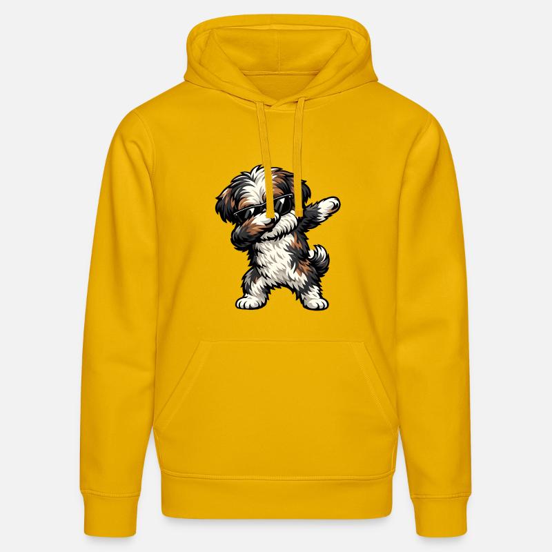 Dabing de Bolonka Zwetna - Sweat à capuche bio DRUMMER Stanley/Stella Unisexe - jaune spectre