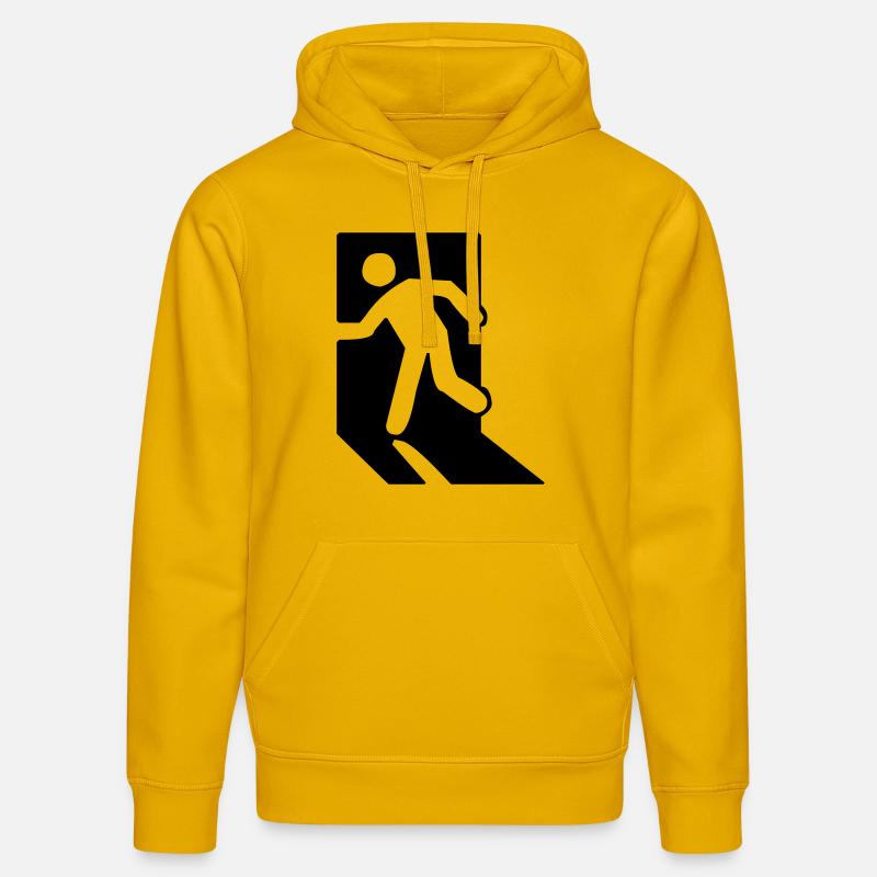 Exit (V) - Sweat à capuche bio DRUMMER Stanley/Stella Unisexe - jaune spectre