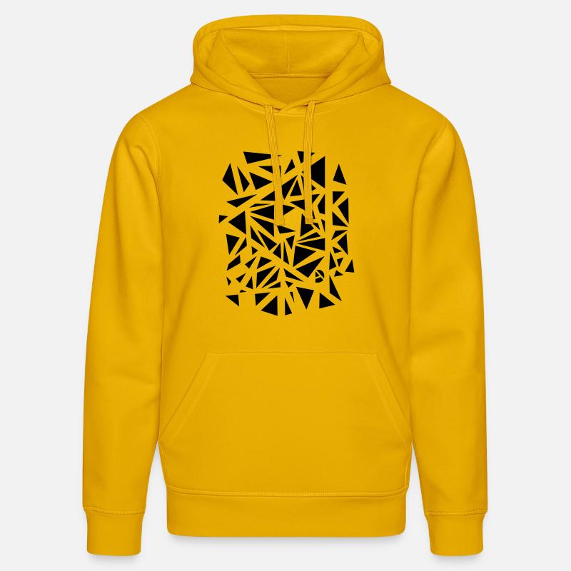 AD Triangle Explosion - Sweat à capuche bio DRUMMER Stanley/Stella Unisexe - jaune spectre