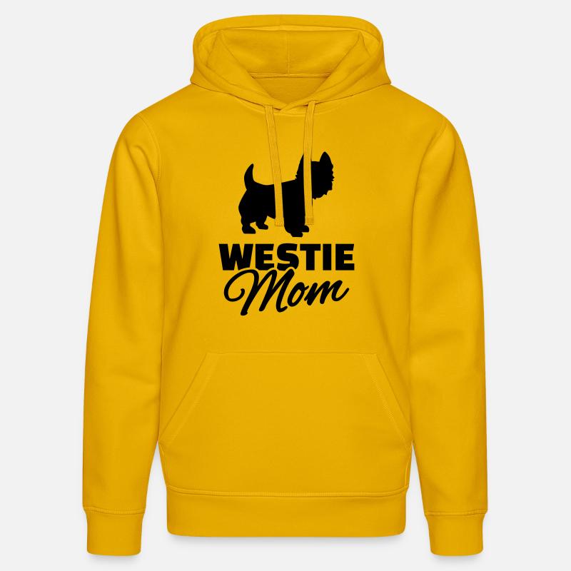 Westie Mom - Sweat à capuche bio DRUMMER Stanley/Stella Unisexe - jaune spectre