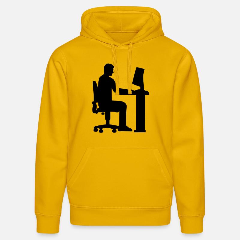 Programmeur - Sweat à capuche bio DRUMMER Stanley/Stella Unisexe - jaune spectre