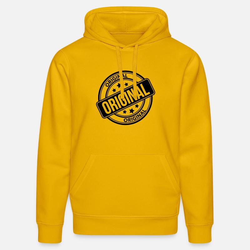 Original - Sweat à capuche bio DRUMMER Stanley/Stella Unisexe - jaune spectre