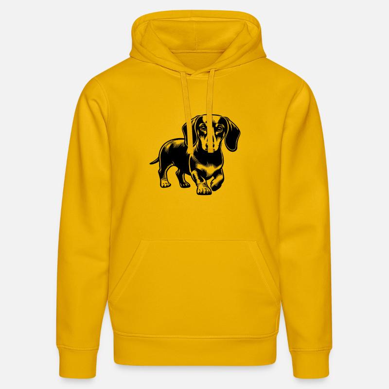 Teckel - Sweat à capuche bio DRUMMER Stanley/Stella Unisexe - jaune spectre