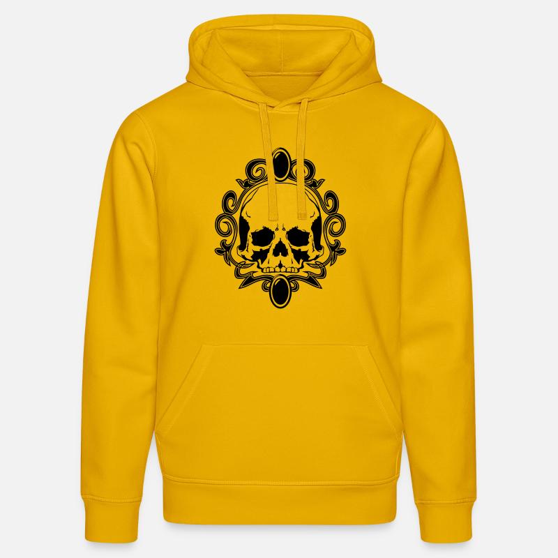 Gothic bijoux de crâne - Sweat à capuche bio DRUMMER Stanley/Stella Unisexe - jaune spectre