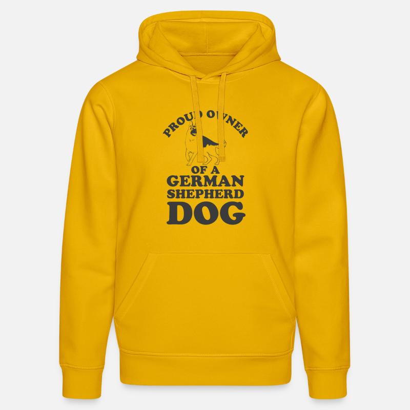 German Shepherd Dog 1 - Sweat à capuche bio DRUMMER Stanley/Stella Unisexe - jaune spectre