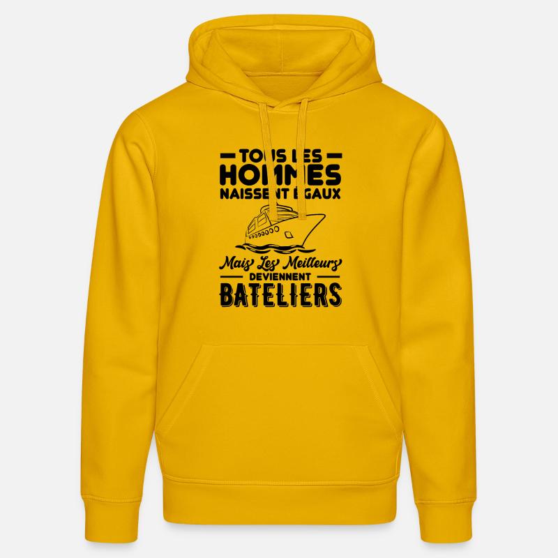 Bateau batelier 2 - Sweat à capuche bio DRUMMER Stanley/Stella Unisexe - jaune spectre