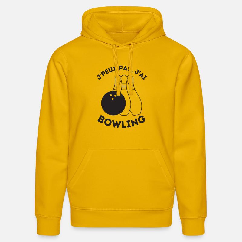 Bowling - Sweat à capuche bio DRUMMER Stanley/Stella Unisexe - jaune spectre