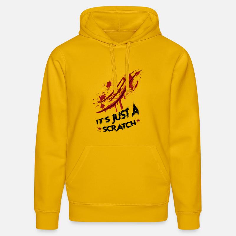 Just a scratch - Stanley/Stella DRUMMER Unisex Organic Hoodie - spectra yellow