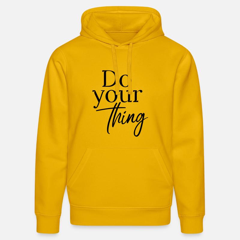 Faites ce que vous voulez - Sweat à capuche bio DRUMMER Stanley/Stella Unisexe - jaune spectre