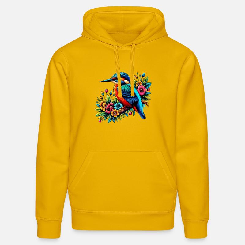 Eisvogel - Stanley/Stella Unisex Bio-Hoodie DRUMMER  - Spektralgelb