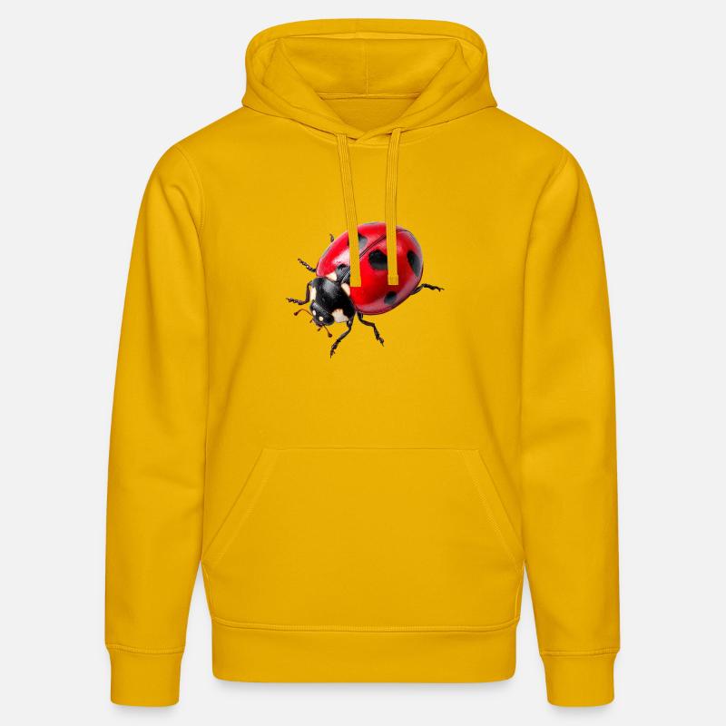 Les coccinelles sont aussi appelées coccinelles - Sweat à capuche bio DRUMMER Stanley/Stella Unisexe - jaune spectre